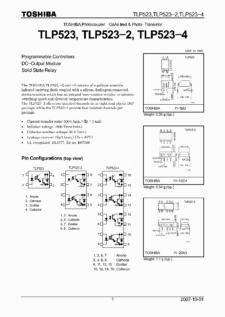 TLP523-2_8158851.PDF Datasheet