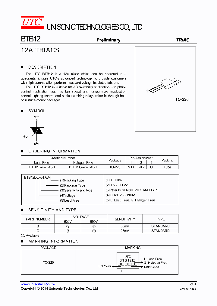 BTB12_8159461.PDF Datasheet