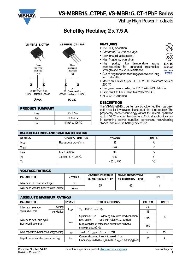 VS-MBR1545CT-1PBF_8159817.PDF Datasheet