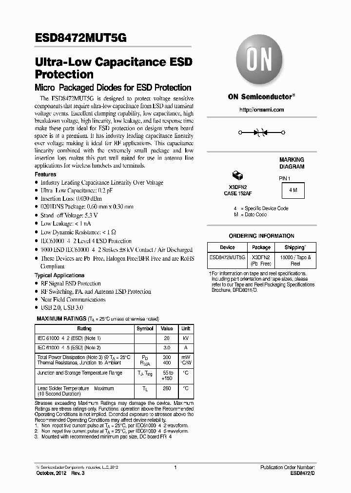 ESD8472_8160688.PDF Datasheet