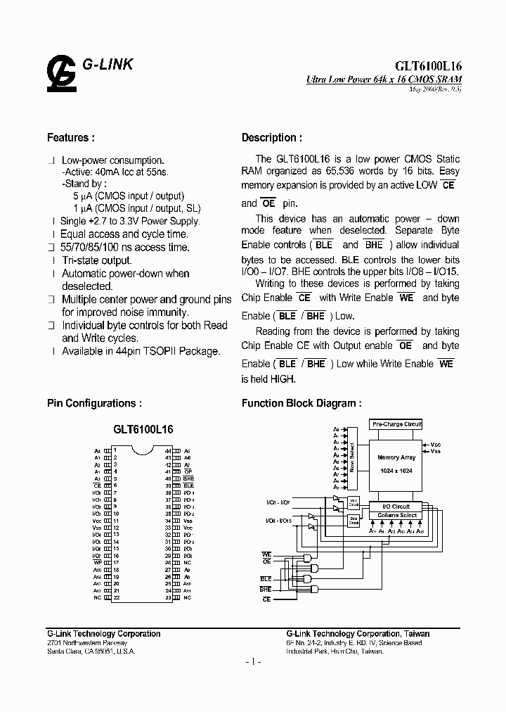 GLT6100L08LL-55TC_8160980.PDF Datasheet