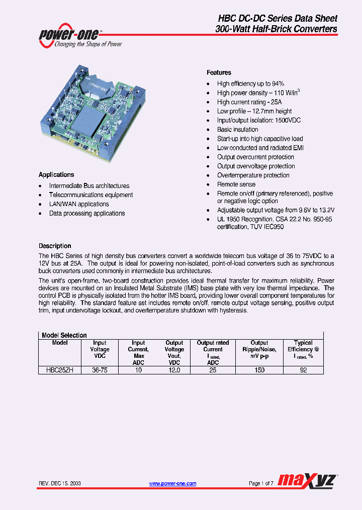 HBC25ZH_8161098.PDF Datasheet