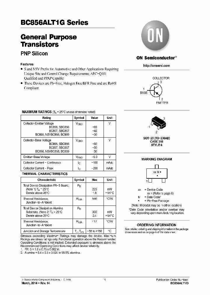 SBC856ALT1G_8161107.PDF Datasheet