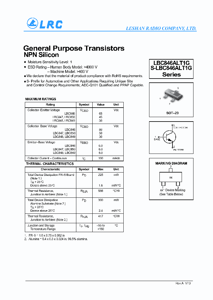 LBC850BLT1G-15_8161103.PDF Datasheet