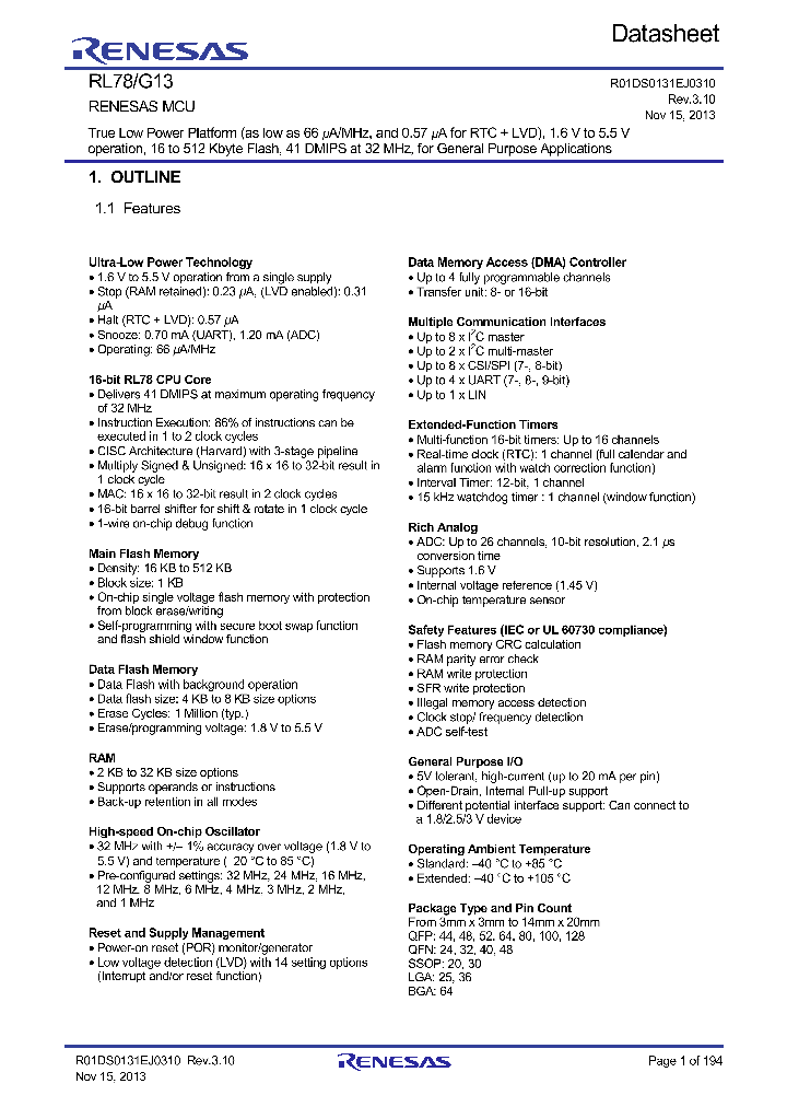 RL78G13-15_8161686.PDF Datasheet