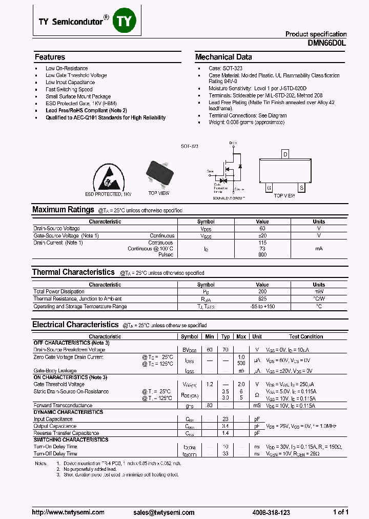 DMN66D0LW-7_8163432.PDF Datasheet