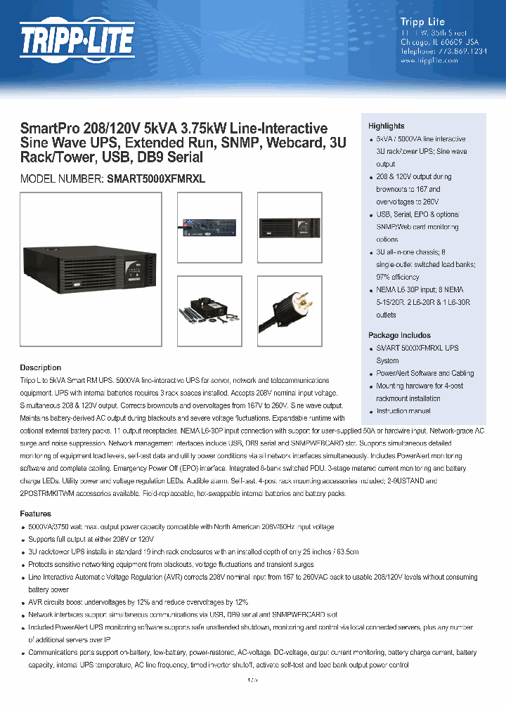 SMART5000XFMRXL_8163993.PDF Datasheet