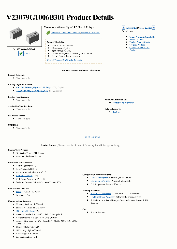 V23079G1006B301_8164101.PDF Datasheet