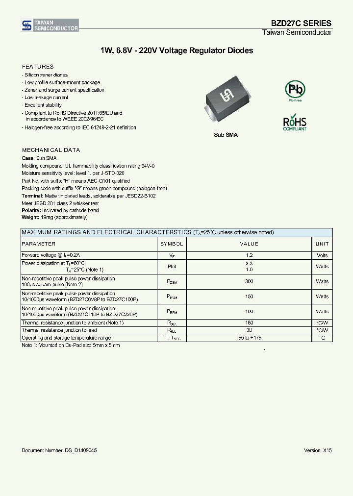 BZD27C91P_8165566.PDF Datasheet