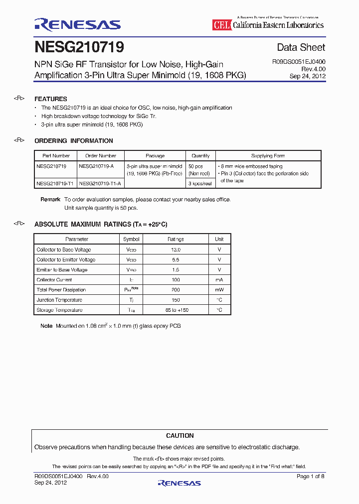 NESG210719-T1-A_8166464.PDF Datasheet