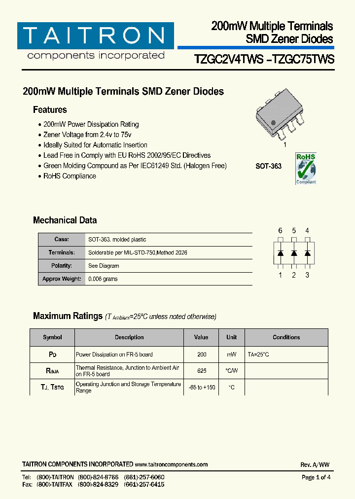 TZGC13TWS_8167121.PDF Datasheet