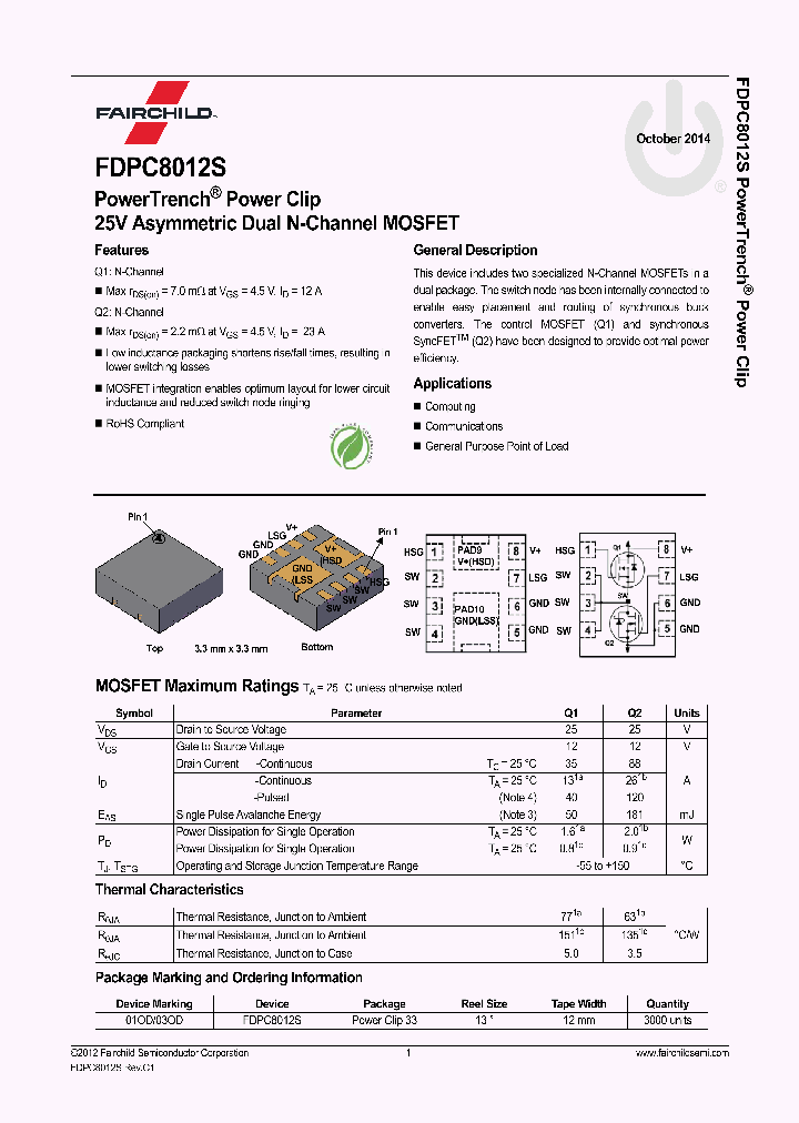 FDPC8012S_8167470.PDF Datasheet