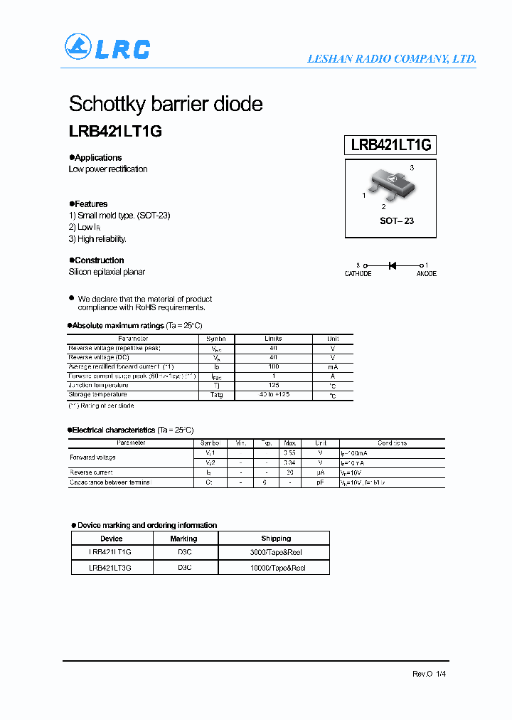 LRB421LT3G_8168140.PDF Datasheet