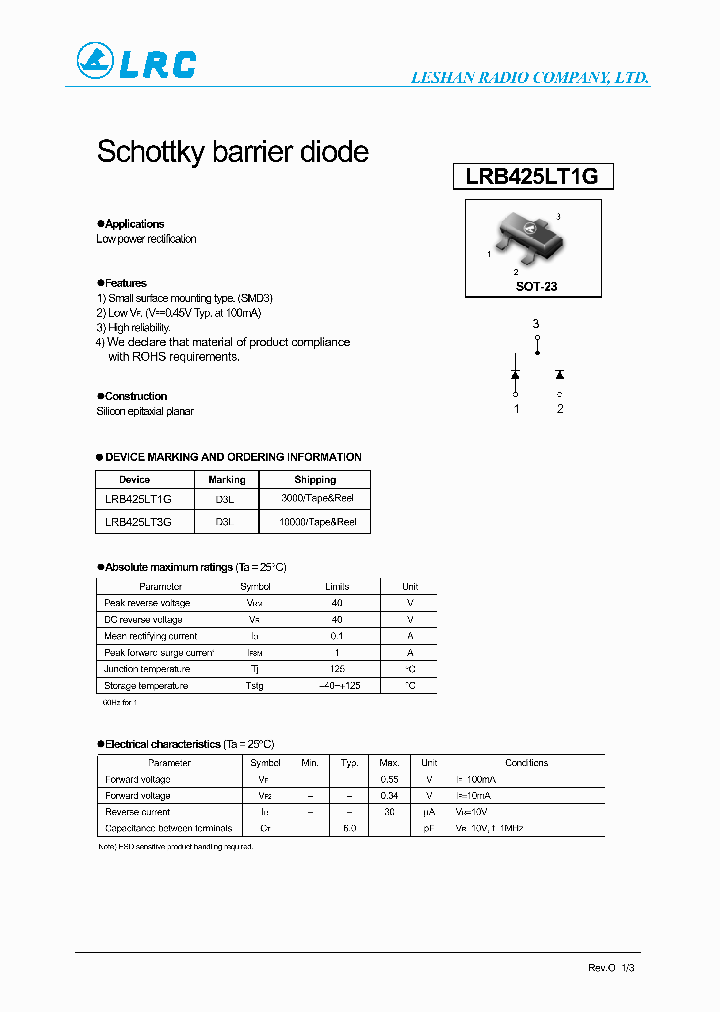 LRB425LT1G_8168141.PDF Datasheet