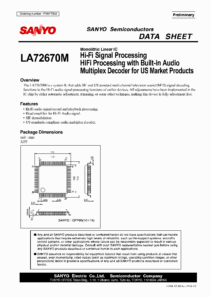 LA72670M_7827332.PDF Datasheet