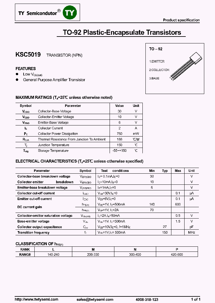 KSC5019_8169740.PDF Datasheet