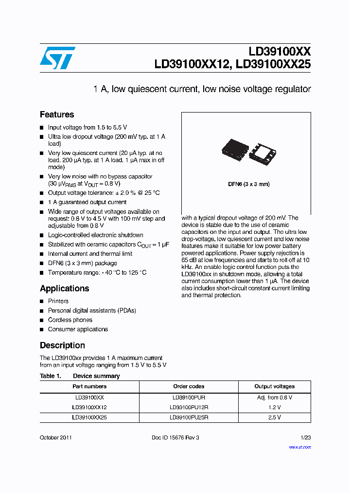 LD39100PU25R_8170954.PDF Datasheet