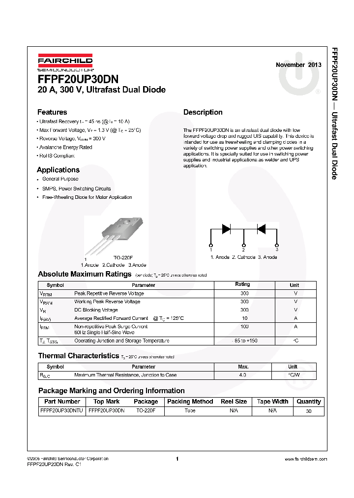 FFPF20UP30DN_8172022.PDF Datasheet