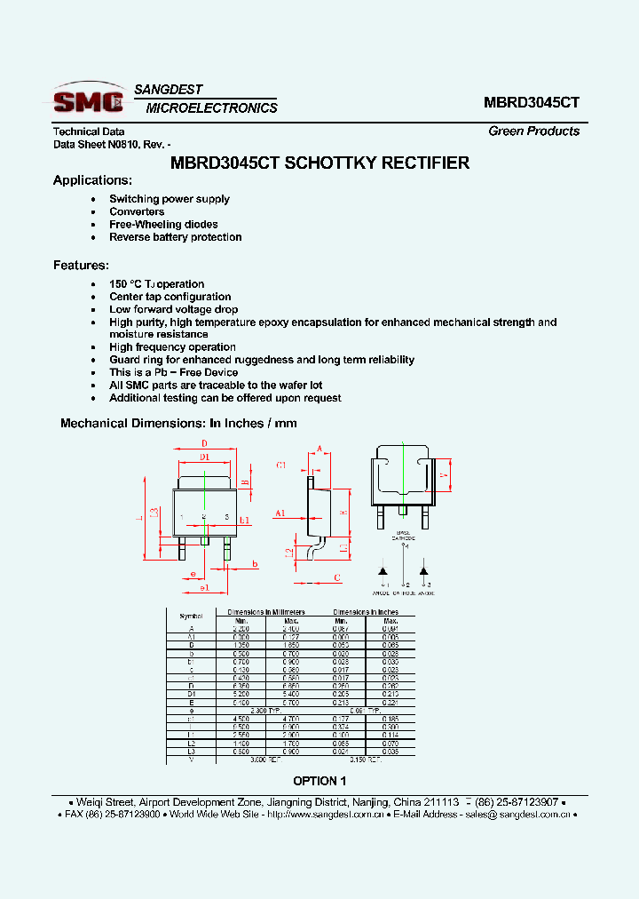 MBRD3045CT_8172521.PDF Datasheet
