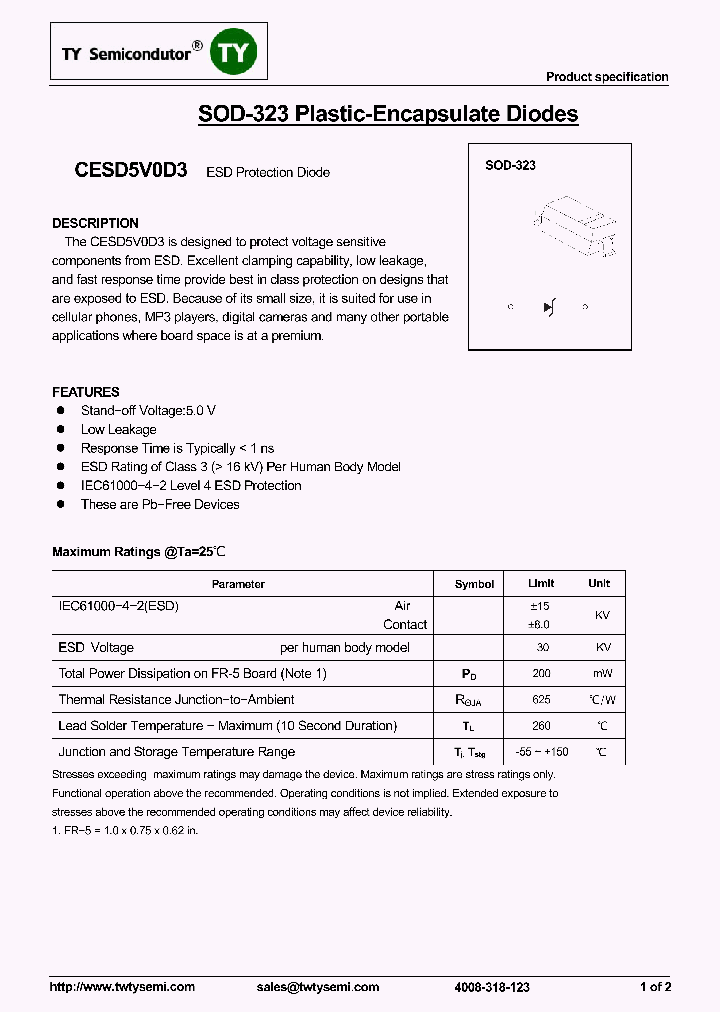 CESD5V0D3_8172609.PDF Datasheet
