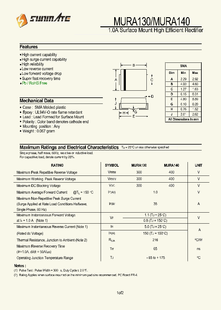 MURA130_8173662.PDF Datasheet