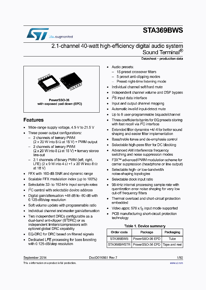 STA369BWSTR_8175365.PDF Datasheet
