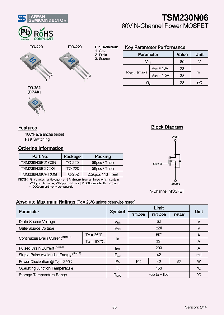 TSM230N06CIC0G_8175694.PDF Datasheet
