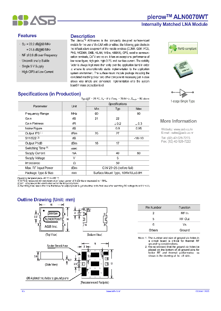 ALN0070WT-13_8176066.PDF Datasheet