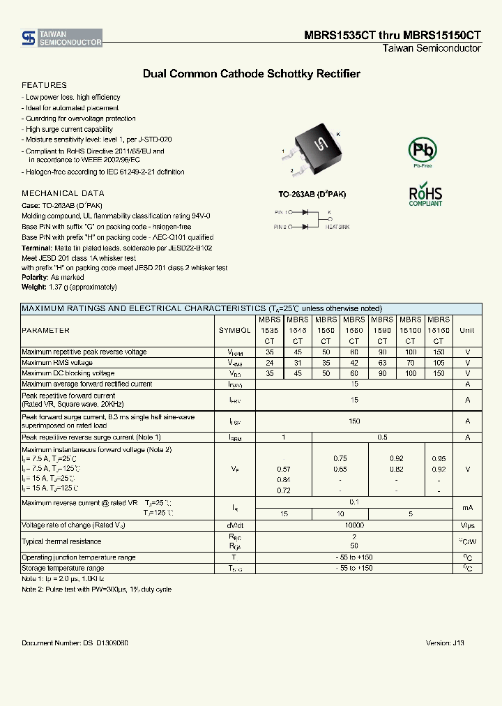 MBRS1560CT_8176320.PDF Datasheet