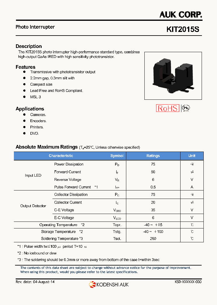 KIT2015S_8176912.PDF Datasheet