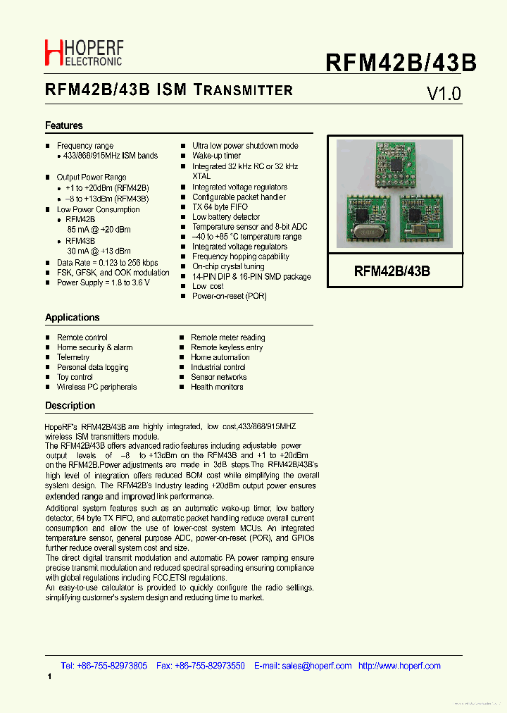 RFM43B_7823063.PDF Datasheet