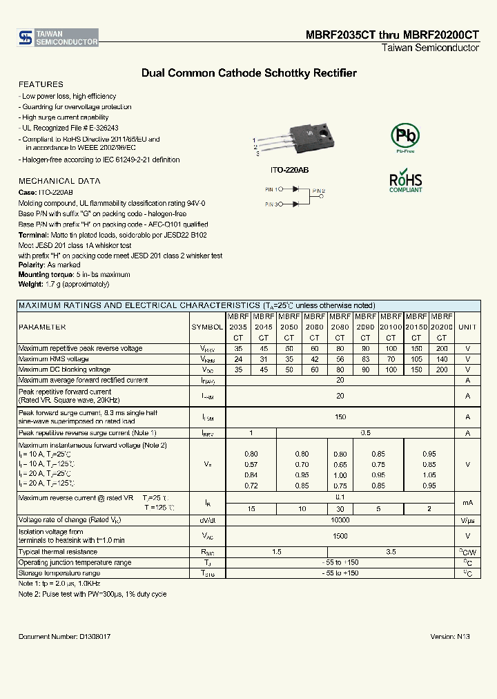 MBRF20150CT_8177744.PDF Datasheet