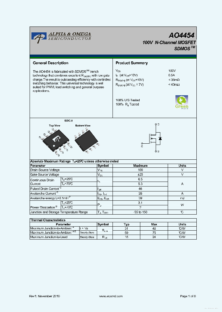 AO4454_7827130.PDF Datasheet