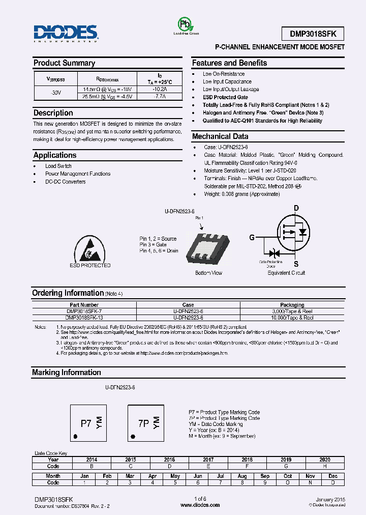 DMP3018SFK-15_8179615.PDF Datasheet