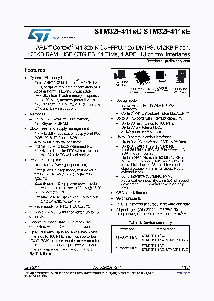 STM32F411VEI6_8179691.PDF Datasheet