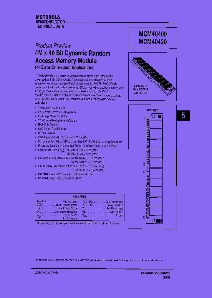 MCM40400SG60_8179305.PDF Datasheet