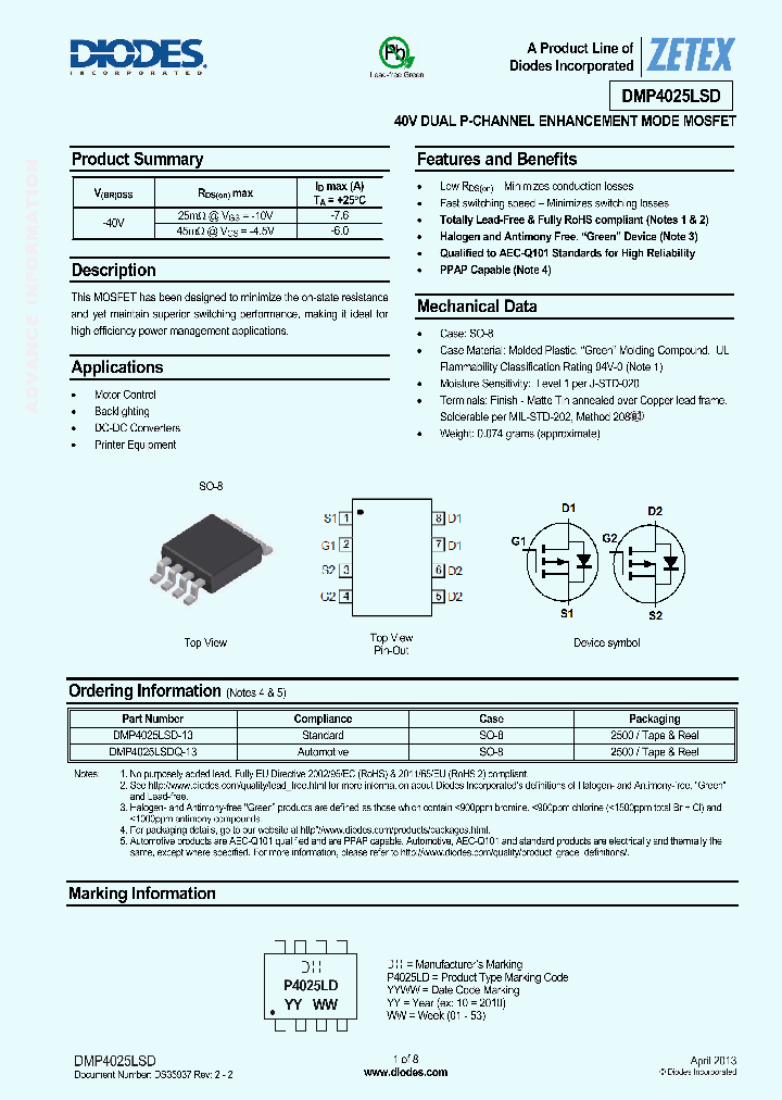 DMP4025LSDQ-13_8180352.PDF Datasheet
