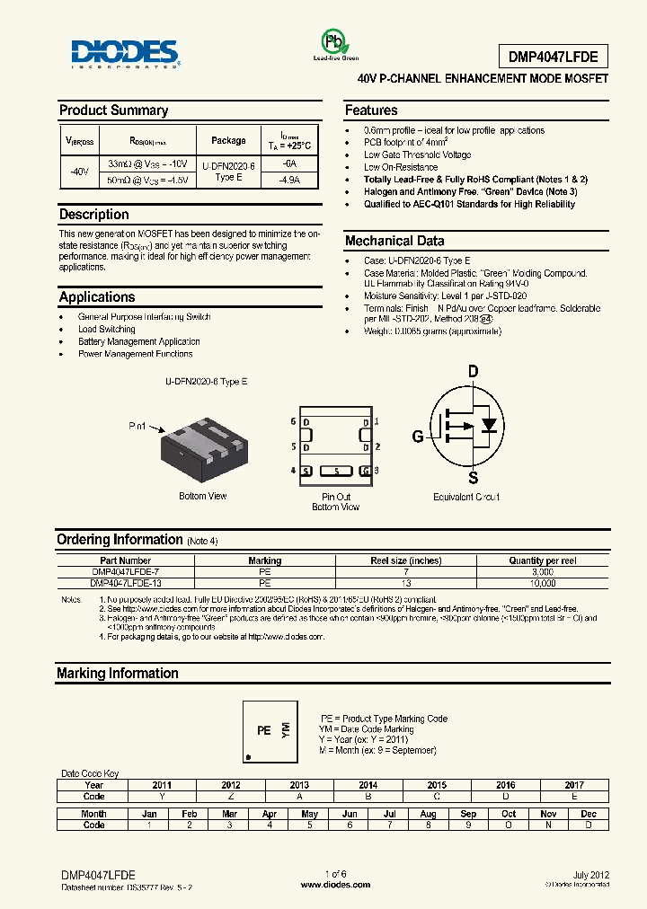 DMP4047LFDE-13_8180357.PDF Datasheet