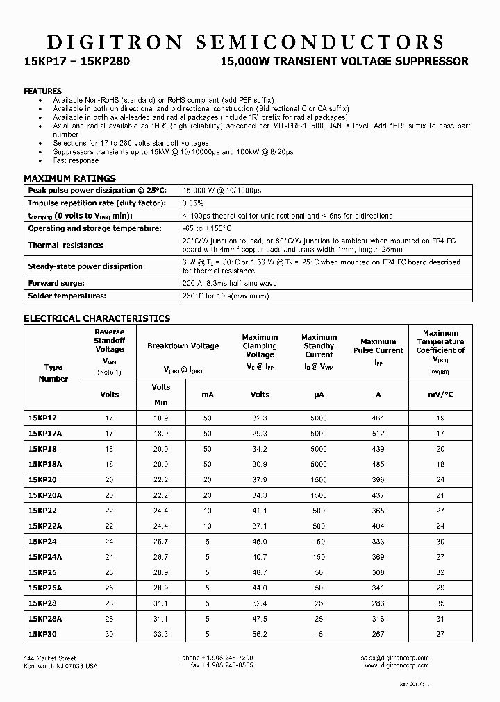 15KP90_8181281.PDF Datasheet