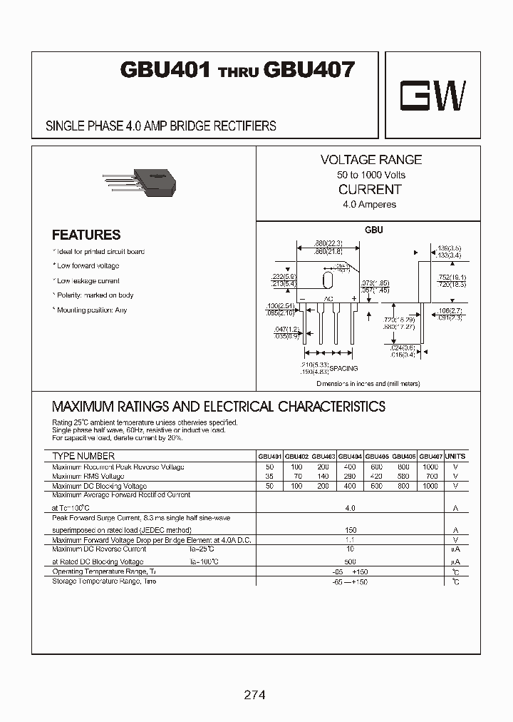 GBL401_8181787.PDF Datasheet