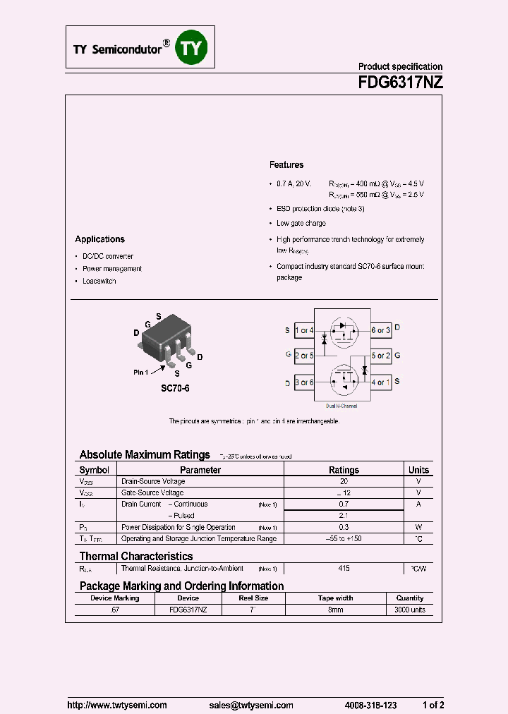 FDG6317NZ_8182215.PDF Datasheet