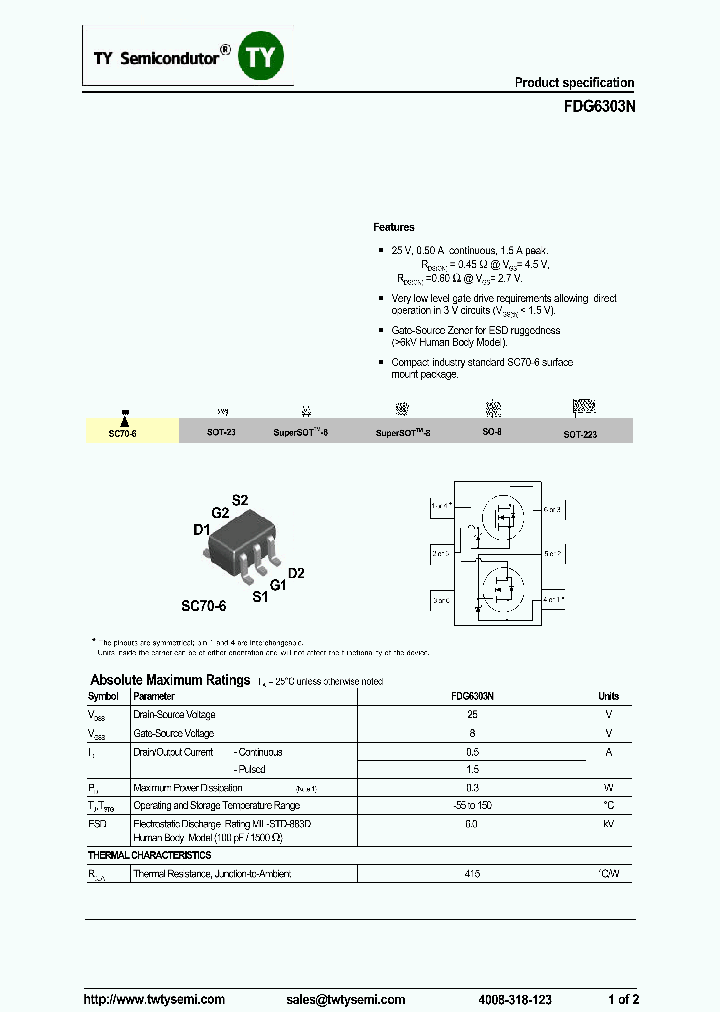 FDG6303N_8182212.PDF Datasheet