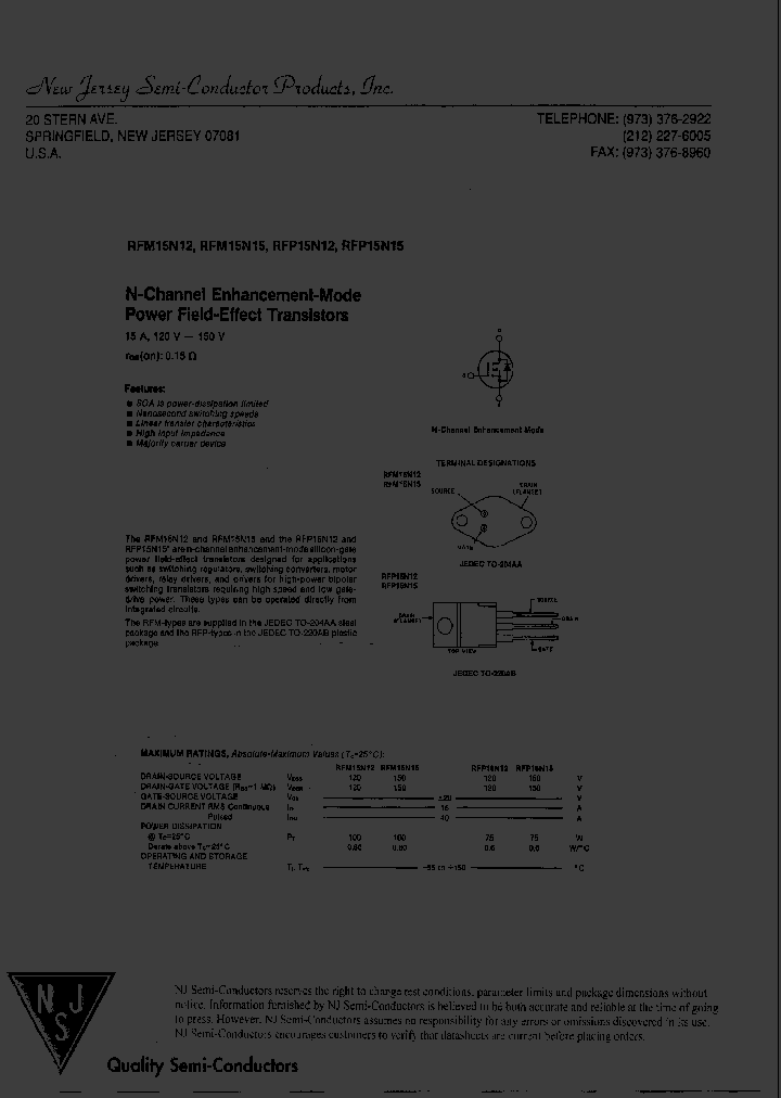 RFM15N15_8182805.PDF Datasheet