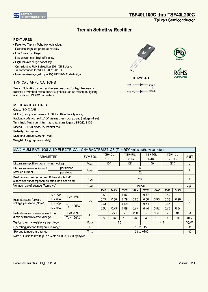 TSF40L120C_8184226.PDF Datasheet