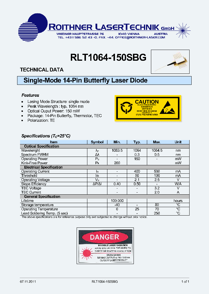 RLT1064-150SBG_8184278.PDF Datasheet