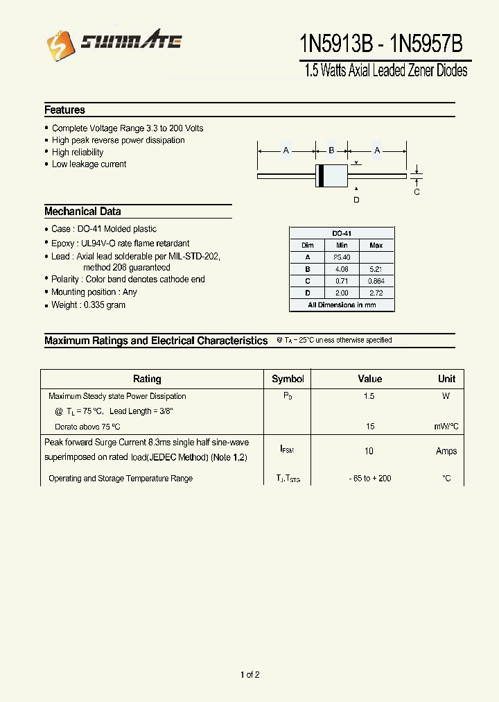 1N5950B_8184731.PDF Datasheet