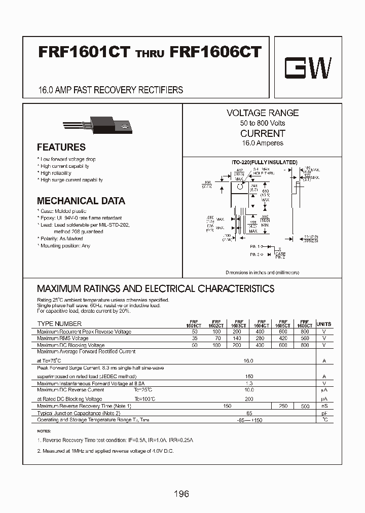 FRF1602CT_8185179.PDF Datasheet