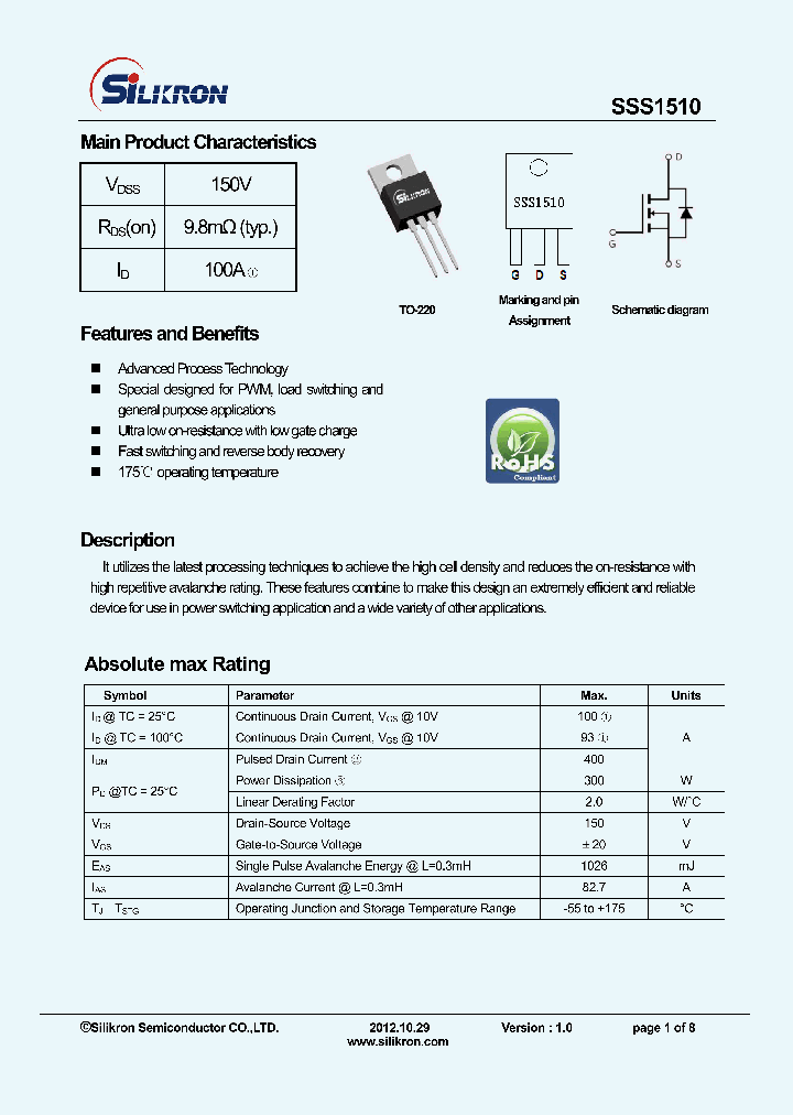 SSS1510_8186207.PDF Datasheet
