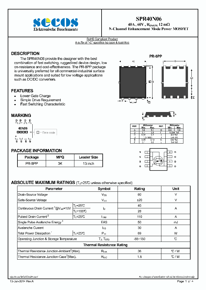 SPR40N06-15_8186614.PDF Datasheet