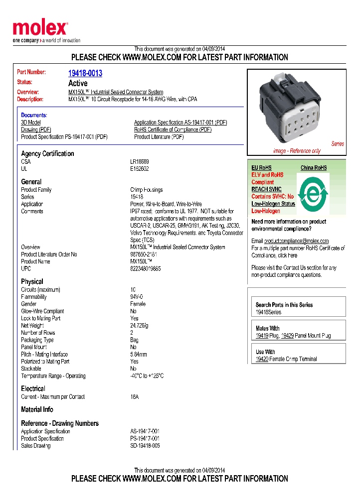 19418-0013_8186574.PDF Datasheet